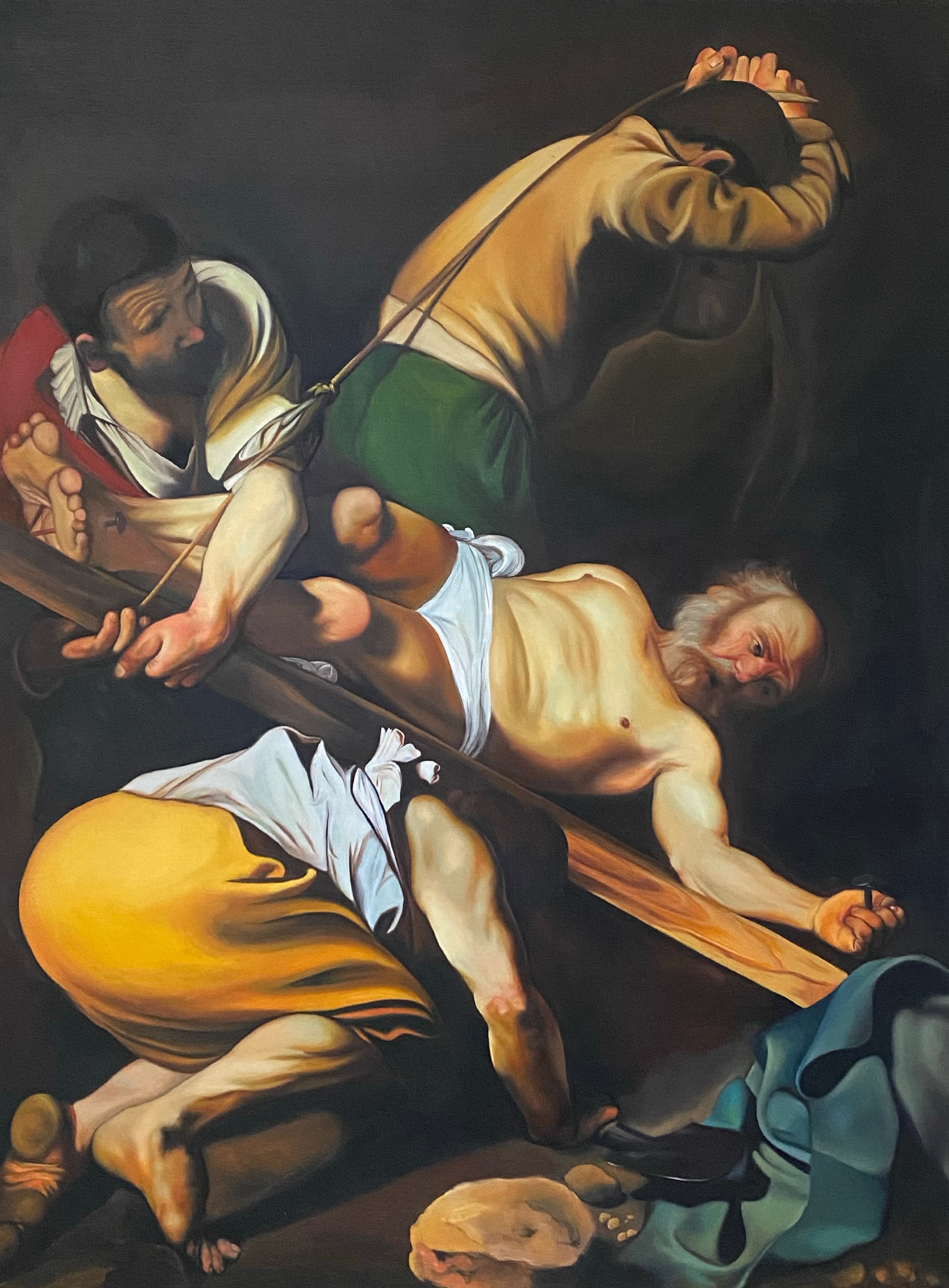 Oil painting on aluminium panel by Edie Kane